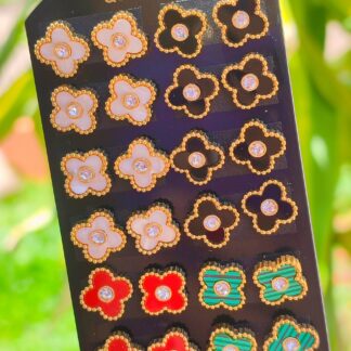 Aros tréboles dorados