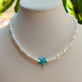 Chokers estrella turquesa