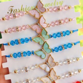 Pulsera de hilo mariposa