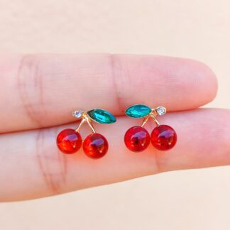 Aros cerezas dorados